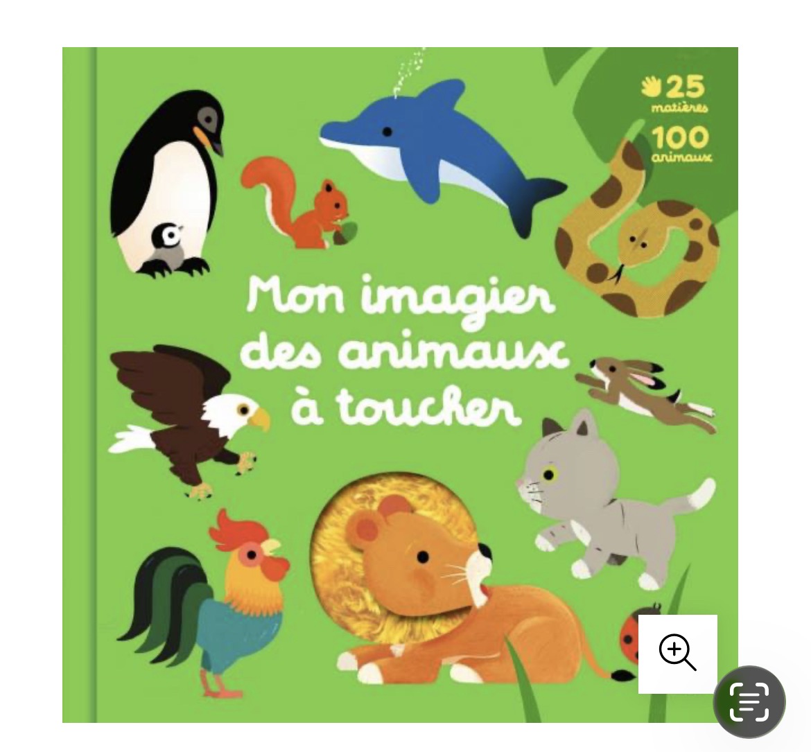 MON GRAND IMAGIER DES ANIMAUX A TOUCHER